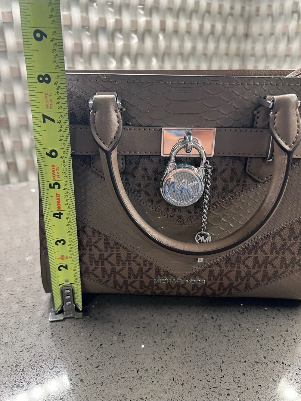 Michael Kors Brown MK Logo Satchel